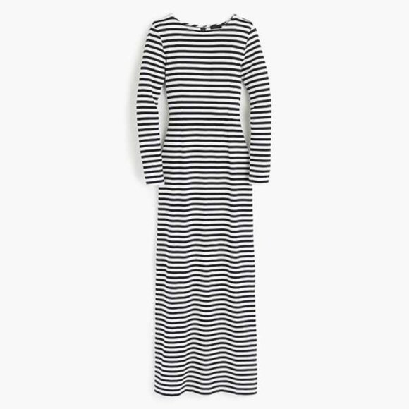 J. Crew Dresses & Skirts - NEW WOMEN'S J CREW LONG SLEEVE STRIPED MAXI DRESS